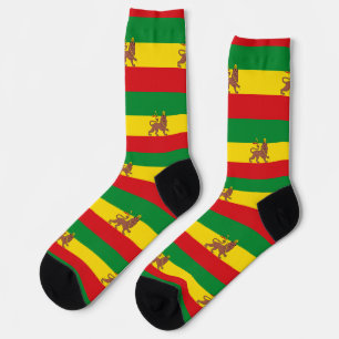Chaussette Lion de Judah Jah Rastafari Rasta Reggae Roots