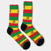 Chaussette Lion of Judah Jah Rasta Reggae Roots (Droite)