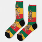 Chaussette Lion of Judah Reggae Rasta Zion I-N-I Trinity (Gauche)