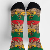 Chaussette Lion of Judah Reggae Rasta Zion I-N-I Trinity (Haut)