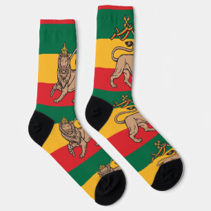 Chaussette Lion of Judah Reggae Rasta Zion I-N-I Trinity