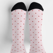Chaussette Little Red Hearts Pink Valentine's Day (Haut)