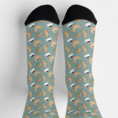 Chaussette Livres de chats et café (Haut)