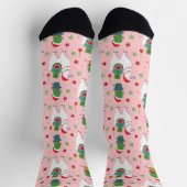 Chaussette Llamas et cactus Motif de Noël (Haut)