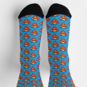Chaussette Logo classique Supergirl avec fond bleu (Haut)