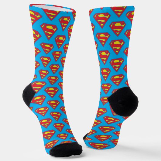 Chaussette Logo classique Supergirl avec fond bleu (Angulaire)