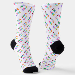 Chaussette Logo de l'entreprise ou Chaussettes photo personna