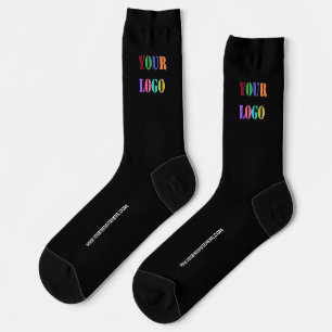 Chaussette Logo Entreprise Personnalisé Texte Chaussettes Ent