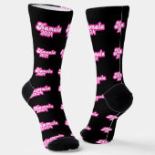 Chaussette Logo Kamala Harris girly Pink 2024 (Angulaire)