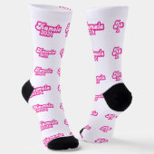 Chaussette Logo Kamala Harris girly Pink 2024 (Angulaire)