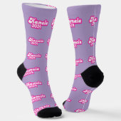 Chaussette Logo Kamala Harris girly Pink 2024 (Angulaire)