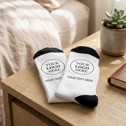 Chaussette Logo Promotionnel Personnalisé – Aucune Commande M