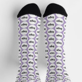 Chaussette Logo simple Motif d'affaires Lilac (Haut)