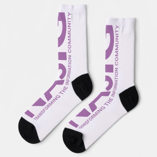Chaussette Long logo violet (Gauche)