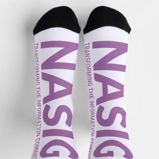 Chaussette Long logo violet (Haut)