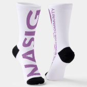 Chaussette Long logo violet (Angulaire)