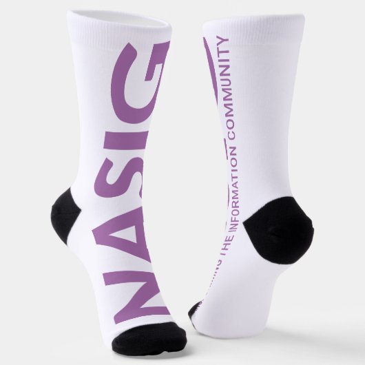 Chaussette Long logo violet (Angulaire)