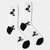 Chaussette Loon Oiseau Nageur Art Thunder_Cove (Droite)