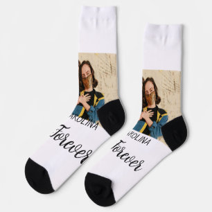 Chaussette Love Forever LGbtq couple fierté ajouter nom photo