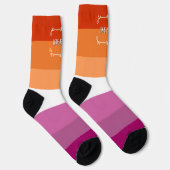 Chaussette Love is Love Pride Moth Crew Chaussettes (Droite)