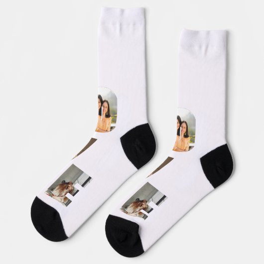 Chaussette Love Photo (Gauche)