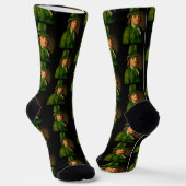Chaussette Lucky Ben Franklin Saint Patrick's Day (Angulaire)