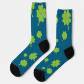 Chaussette Lucky Four Leaf Clover socks St. Patty’s day (Gauche)