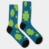 Chaussette Lucky Four Leaf Clover socks St. Patty’s day (Droite)