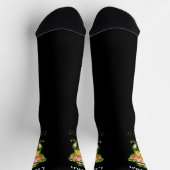 Chaussette Lucky Green Gnome sur Chaussettes Noires (Haut)
