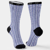 Chaussette Lui Pronononounes genre en bleu Répétition (Angulaire)
