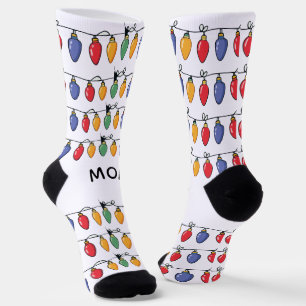 Chaussette Lumières de Noël personnalisées  