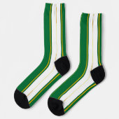 Chaussette Luxe Linge Moderne Green Gold Texture Collection (Gauche)