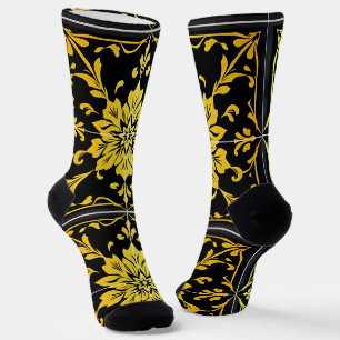 Chaussette Luxe Moderne Elégante Collection Florale