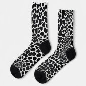 Chaussette Luxe Moderne Léopard Blanc Elégante Collection (Gauche)