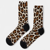 Chaussette Luxe Populaire White Leopard Elegance Collection (Gauche)