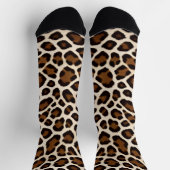 Chaussette Luxe Populaire White Leopard Elegance Collection (Haut)