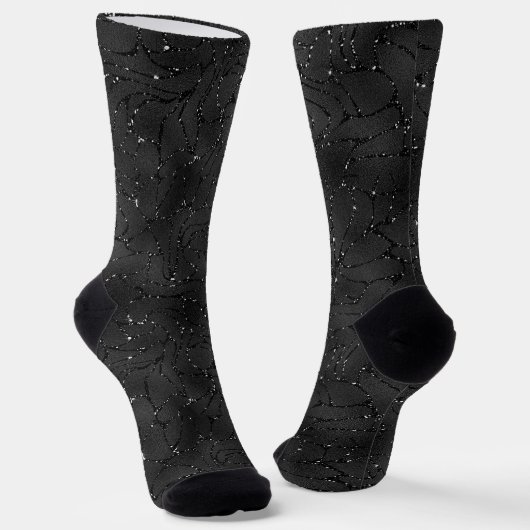 Chaussette Luxury Black Monochromatic Glam Background (Angulaire)