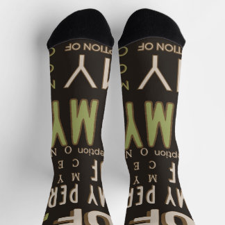 Chaussette Ma perception des chaussettes u Tube Brown/vert