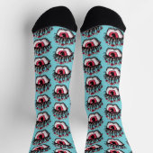 Chaussette Macabre Goth Mauvais oeil de démangeaison (Haut)