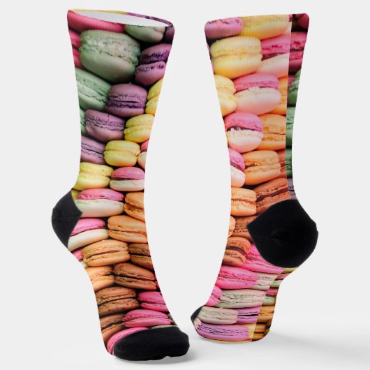 Chaussette Macarons Colorés Drôle (Angulaire)