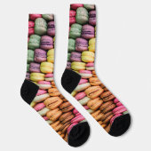 Chaussette Macarons Colorés Drôle (Droite)
