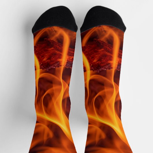 Chaussette macro Flamme d'incendie (Haut)