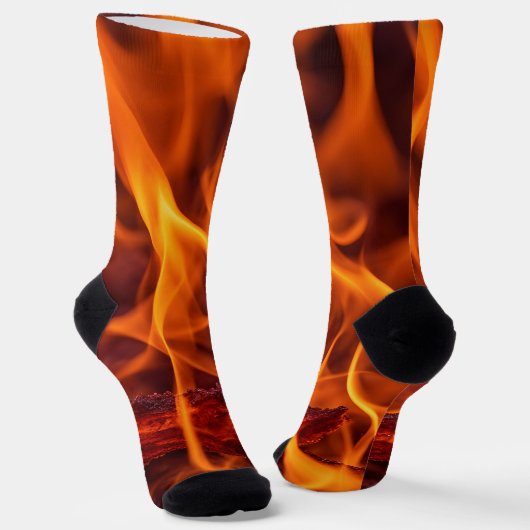 Chaussette macro Flamme d'incendie (Angulaire)