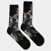 Chaussette Magnifique chat steampunk (Droite)