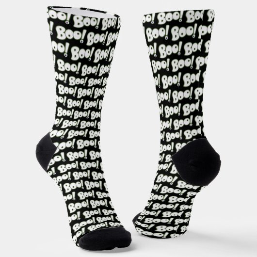 Chaussette Magnifique fantôme de Halloween de type dessin ani (Angulaire)