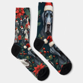 Chaussette Magnifique Noël Grand Danois  (Droite)