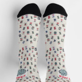 Chaussette MahJong tuiles (symboles) conception (Haut)