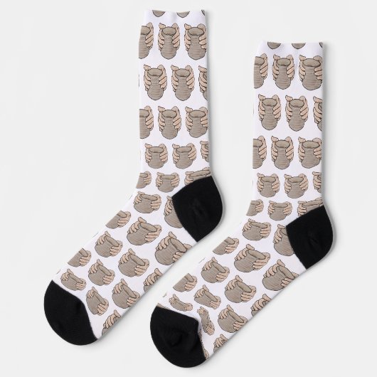Chaussette Mains de potier (Gauche)