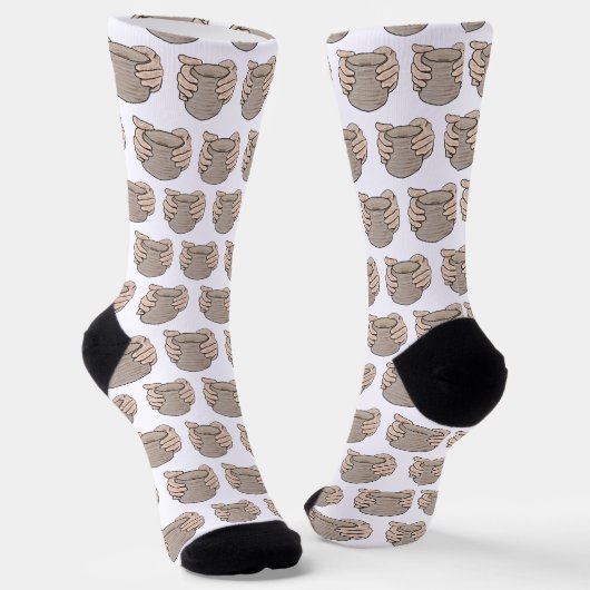Chaussette Mains de potier (Angulaire)