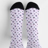 Chaussette Maïs de Halloween Violet Fantaisiste (Haut)